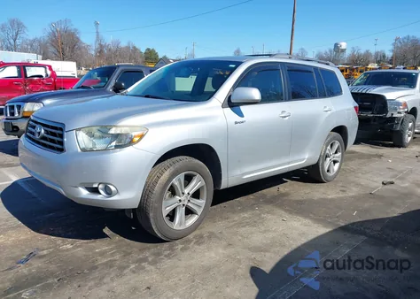 2008 Toyota Highlander Sport из США, поврежденный, VIN JTEDS43A282011746